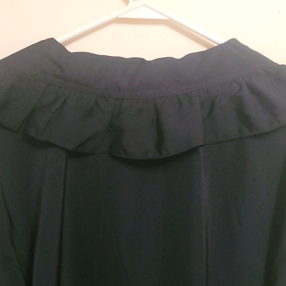 Black Ruffled Blouse - Picture 4 of 4